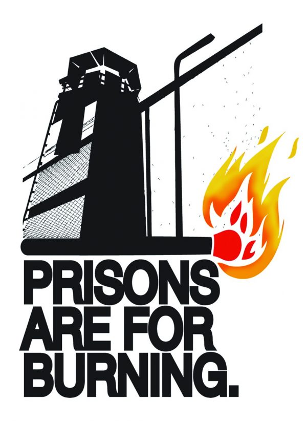 Prisons are for burning sticker