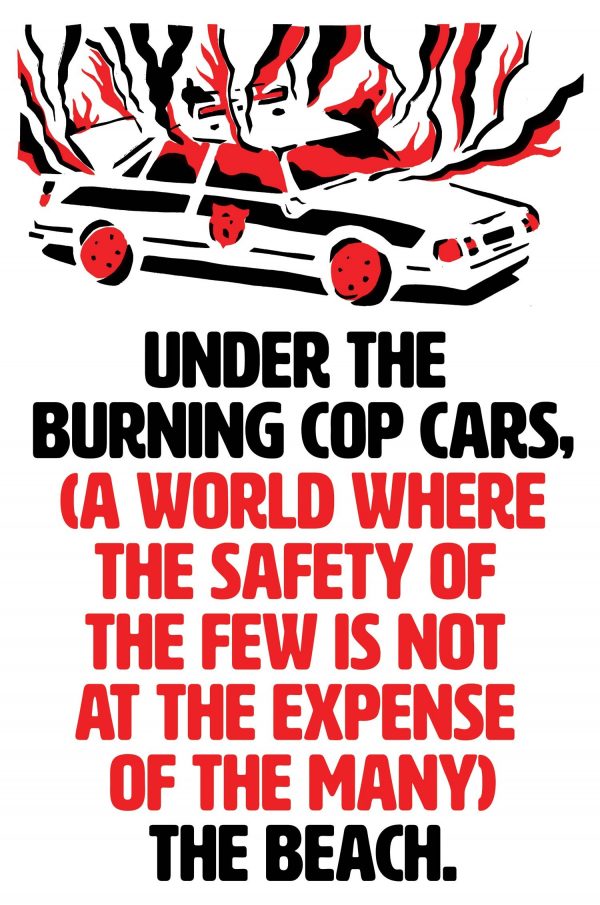 Under the burning cop cars sticker
