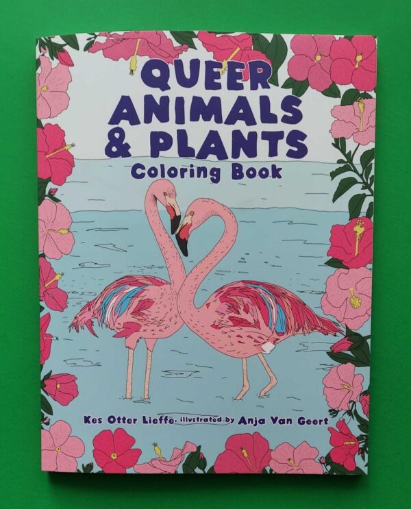 Queer animals and plants coloring book