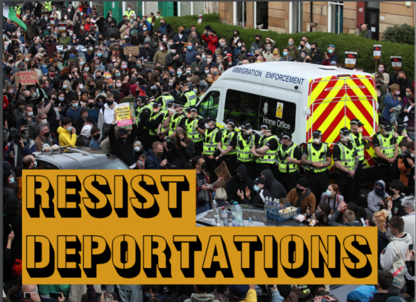Resist Deportations sticker