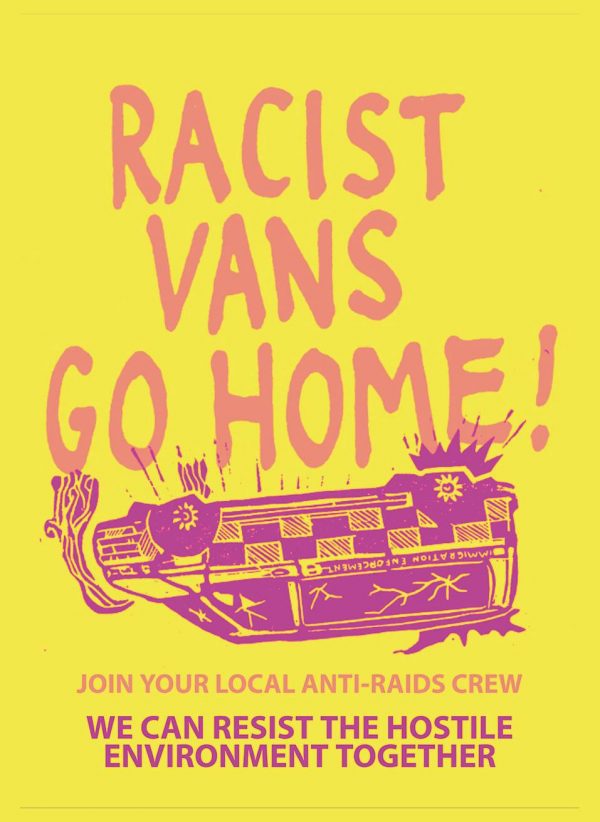 Racist vans go home! sticker