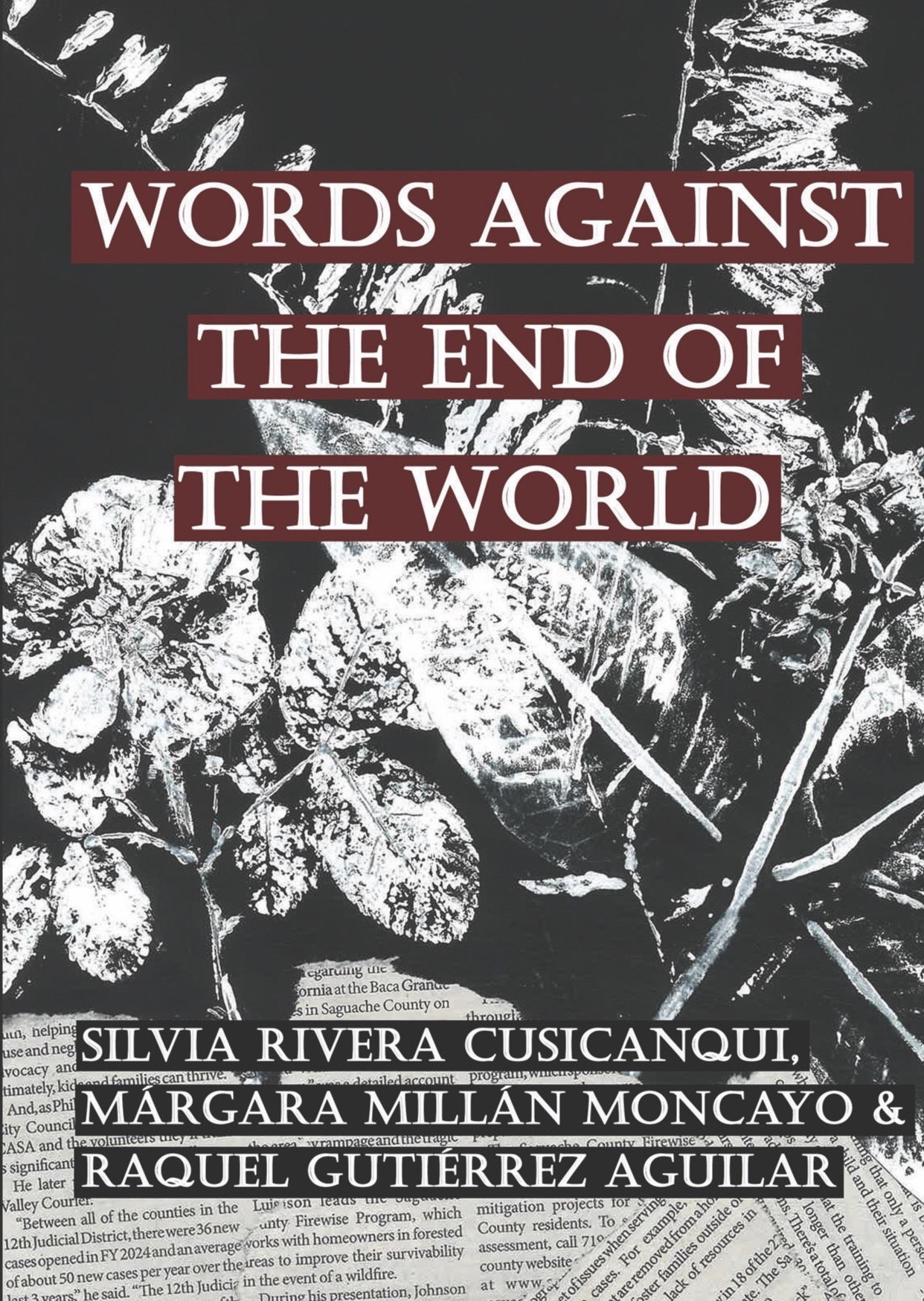 Words against the end of the world A6